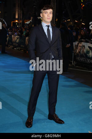 Cillian Murphy arriving for the European premiere of In the Heart of the Sea at the Empire, Leicester Square in London. Stock Photo