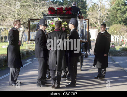 Cynthia Payne funeral Stock Photo