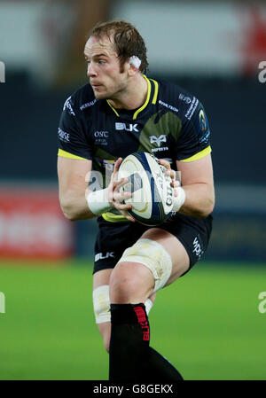 Ospreys Alun Wyn Jones during the Champions Cup Pool Five match at the ...