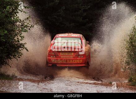 Rallying-Mitsubishi Rally Art Team Stock Photo