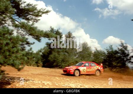 Rallying-Mitsubishi Rally Art Team Stock Photo