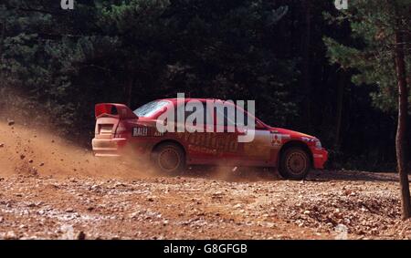 Rallying-Mitsubishi Rally Art Team Stock Photo