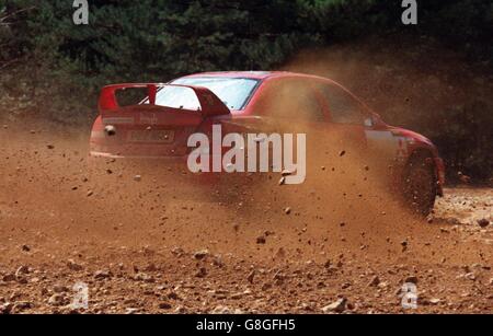 Rallying-Mitsubishi Rally Art Team Stock Photo