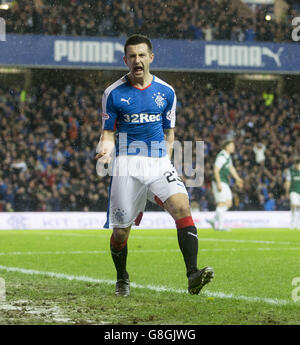 Jason Scotland Rangers Rangers' Jason Holt celebrates scoring his sides third goal during the ...