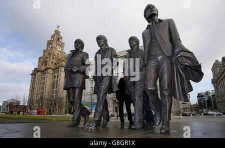 Beatles statue Stock Photo