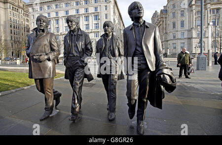 Beatles statue Stock Photo