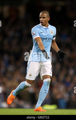 Manchester City v Liverpool - Barclays Premier League - Etihad Stadium. Fernando, Manchester City Stock Photo