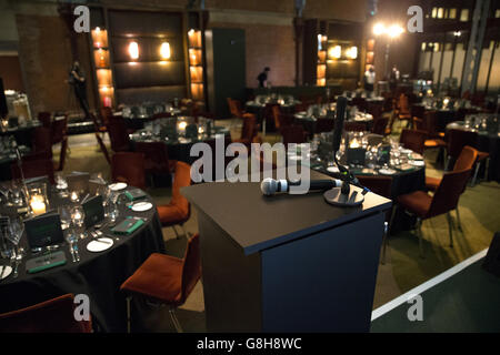 The view from the stage for the 2015 Football Supporters Federation Awards Stock Photo