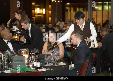 Guests soak up the atmosphere at the 2015 Football Supporters Federation Awards Stock Photo