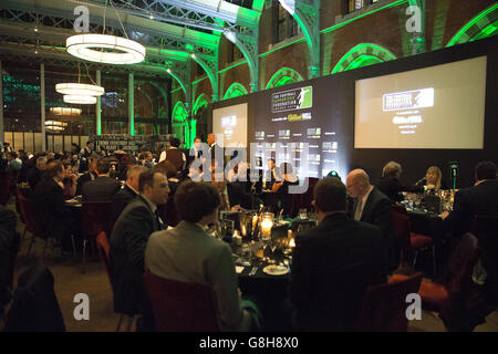 Guests soak up the atmosphere at the 2015 Football Supporters Federation Awards Stock Photo