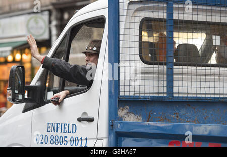 Banksy sculpture returned Stock Photo