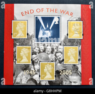 UNITED KINGDOM - CIRCA 2005: Stamp printed in Great Britain dedicated to 60th Anniversary of End of the Second World War, circa Stock Photo