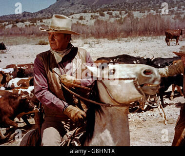 The Cowboys, aka: Die Cowboys, USA 1972, Regie: Mark Rydell, Darsteller: John Wayne Stock Photo