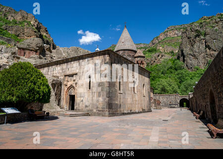 Gavit of the Geghard monastery in Armenia Stock Photo - Alamy