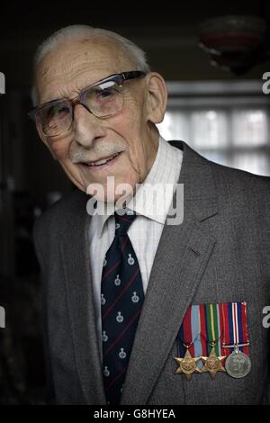 Fred Ryall, who was a POW in Japan, at home in Wembley. Fred Ryall ...