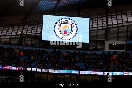 Manchester City v Sunderland - Barclays Premier League - Etihad Stadium Stock Photo