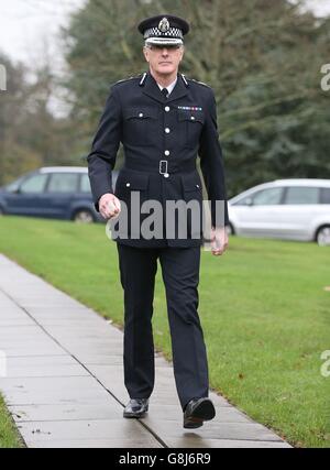 New Police Scotland Chief Constable Phil Gormley after taking the oath during a ceremony at Tulliallan Castle in Kincardine. Stock Photo