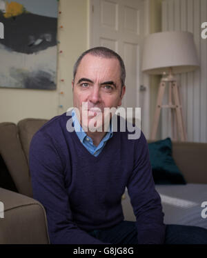 Actor James Nesbitt at home in south London before it was announced that he will receive an OBE (Officer of the Order of the British Empire) in the New Year's Honours List. Stock Photo