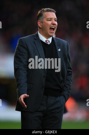 Doncaster Rovers v Stoke City - Emirates FA Cup - Third Round - Keepmoat Stadium. Doncaster Rovers' manager Darren Ferguson Stock Photo