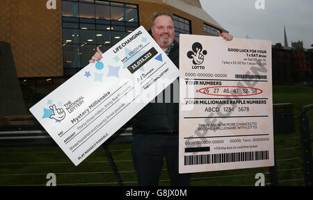 Lotto jackpot winners. 66 million jackpot earlier this year. Stock Photo