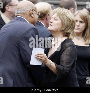 Baroness Smith arrives for the funeral of former Foreign Secretary Robin Cook. Cook, 59, died on Saturday while on a walking holiday with his wife Gaynor in northern Scotland. Stock Photo