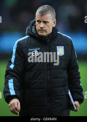 Aston Villa first team coach Eric Black during the Barclays Premier League match at Villa Park, Birmingham. PRESS ASSOCIATION Photo. Picture date: Saturday February 6, 2016. See PA story SOCCER Villa. Photo credit should read: Nick Potts/PA Wire. Stock Photo
