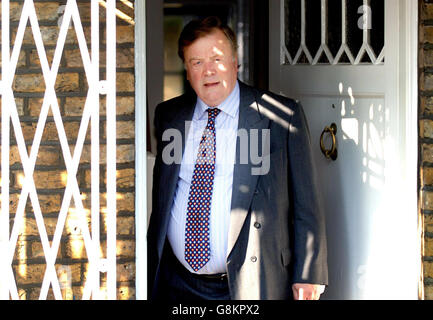 Conservative MP Ken Clarke leaves his home in London, Wednesday August 31, 2005, after last night declaring he will run in the race to replace Michael Howard as leader of the Conservative party. The former Chancellor said he was desperate to lead the Tories back into power and said he was frustrated that the party had been out of power for so long. See PA Story POLITICS Tories. PRESS ASSOCIATION Photo. Photo credit should read: Fiona Hanson/PA Stock Photo