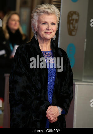 Julie Walters attending the EE British Academy Film Awards at the Royal Opera House, Bow Street, London. Stock Photo