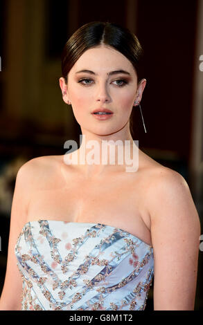 Millie Brady attending the European premiere of King Arthur at