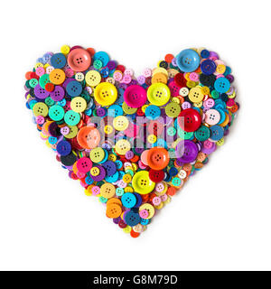 Colorful buttons on a white background Stock Photo
