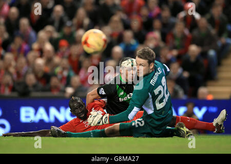 Liverpool v Stoke City - Capital One Cup - Semi Final - Second Leg - Anfield Stock Photo