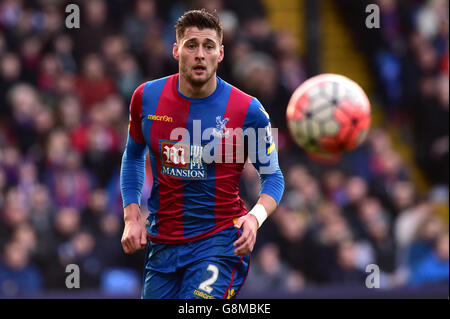 Crystal Palace's Joel Ward during the Emirates FA Cup, fourth round match at Selhurst Park, London. PRESS ASSOCIATION Photo. Picture date: Saturday January 30, 2016. See PA story SOCCER Palace. Photo credit should read: Dominic Lipinski/PA Wire. Stock Photo