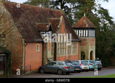 A view of Benenden primary school in the village of Benenden, Kent, following the death yesterday of a women in the village as Kent police launch a county-wide manhunt for a man in connection with the incident. Stock Photo