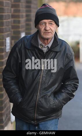 Paddy Hill, one of the men wrongly jailed over the Birmingham pub bombings, arrives for the inquest review into the bombings at the Civic Suite in Solihulll. Stock Photo