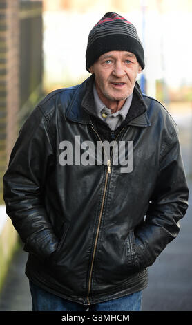 Paddy Hill, one of the men wrongly jailed over the Birmingham pub bombings, arrives for the inquest review into the bombings at the Civic Suite in Solihulll. Stock Photo