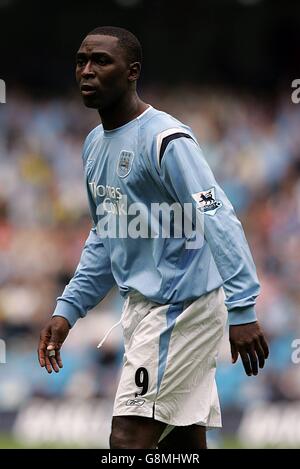 Soccer - FA Barclays Premiership - Manchester City v Portsmouth - City of Manchester Stadium. Andy Cole, Manchester City Stock Photo