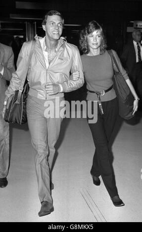 Richard Carpenter and Sherry Lascoe - Heathrow Airport Stock Photo - Alamy