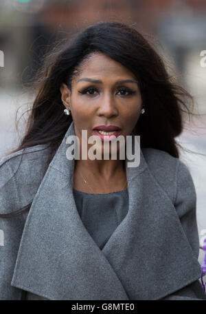 Sinitta outside Westminster Magistrates' Court, London, which heard that Real Housewives of Cheshire star Dawn Ward punched the pop singer during a heated discussion aimed at clearing the air between them. Stock Photo