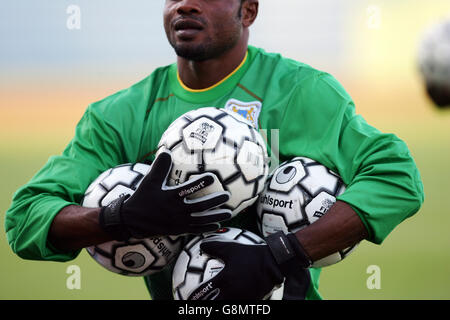 Soccer - International Friendly - DR Congo v Guinea - Stade Yves Du Manoir. Matchballs Stock Photo