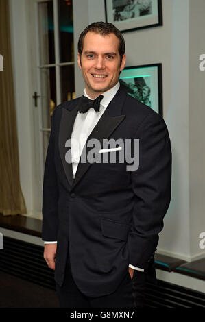 Henry Cavill attending the EE BAFTA Film Awards Gala Dinner at BAFTA in London. Stock Photo