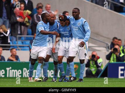 Soccer - FA Barclays Premiership - Manchester City v Portsmouth - City of Manchester Stadium Stock Photo