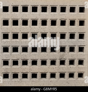 Closeup of an air brick on a modern building. Stock Photo