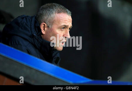 Blackburn Rovers v Fulham - Sky Bet Championship - Ewood Park. Blackburn Rovers manager Paul Lambert Stock Photo