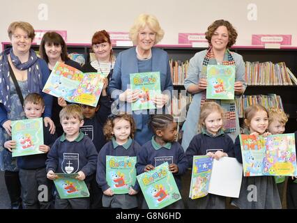 Royal visit to Islington Central Library Stock Photo