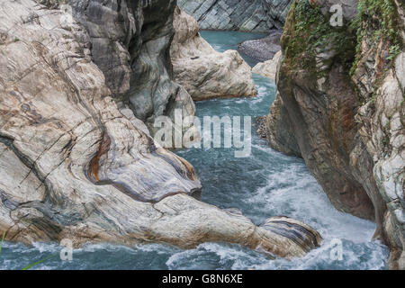 Taroko gorge in the national park in Taiwan. Stock Photo