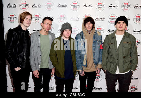 NME Awards 2016 with Austin Texas - London Stock Photo