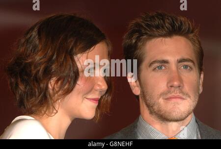 Jake Gyllenhaal and his sister Maggie arrive at the premiere of his new