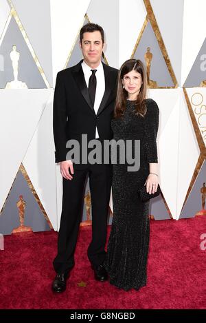 Josh Singer and Laura Dave arriving at the 88th Academy Awards held at the Dolby Theatre in Hollywood, Los Angeles, CA, USA, February 28, 2016. Stock Photo