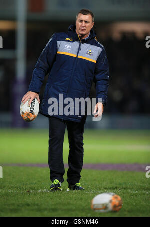 North Queensland Cowboys' assistant coach David Furner during the World Club Series match at Headingley Stadium, Leeds. Stock Photo