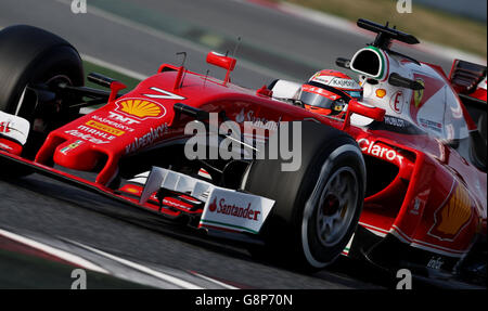 Ferrari's Kimi Raikkonen during day two of testing ahead of the 2017 ...
